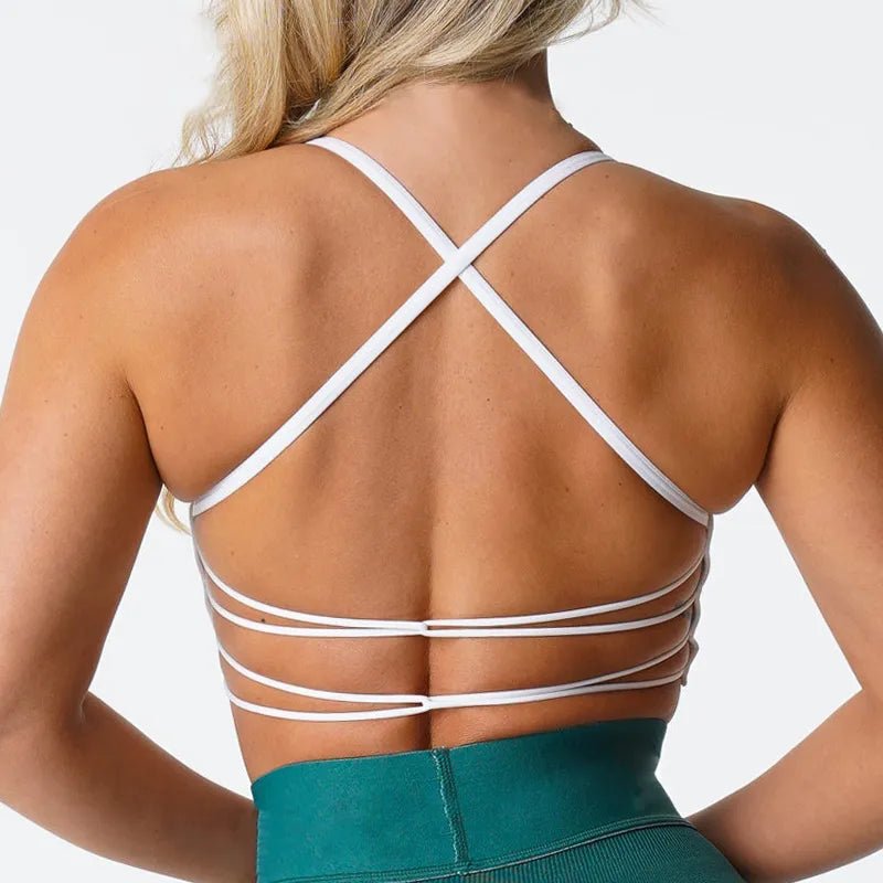 Fitness Backless Crop Tank Top