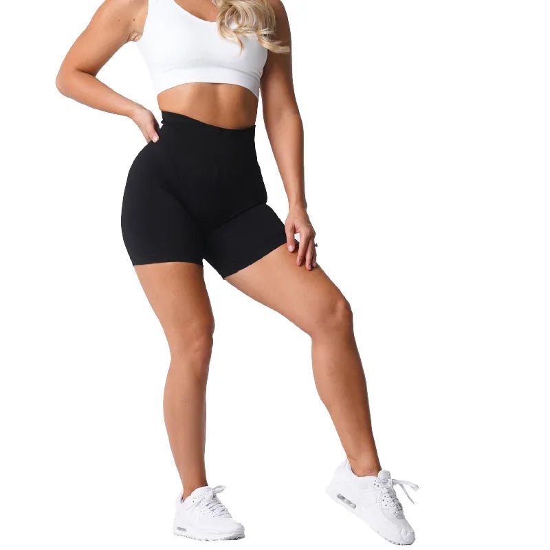 Spandex Solid Seamless Shorts