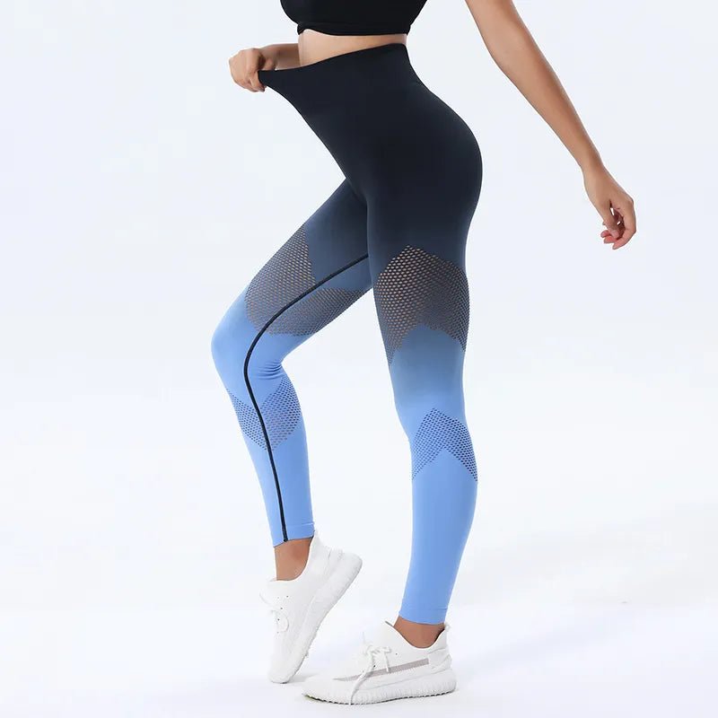 Gradient High Waist  Seamless Leggings