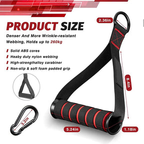 D-Ring Metal Gym Handles Grip Workout