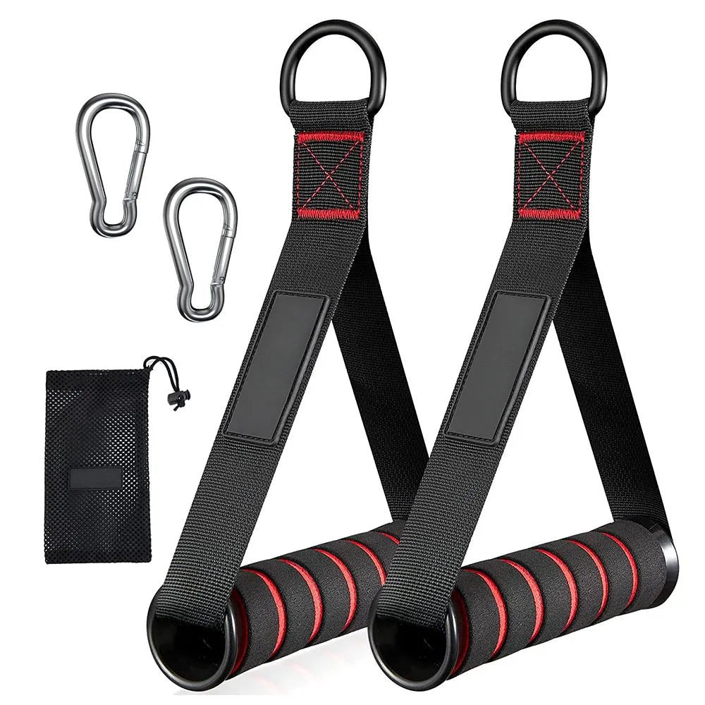 D-Ring Metal Gym Handles Grip Workout