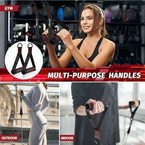 D-Ring Metal Gym Handles Grip Workout