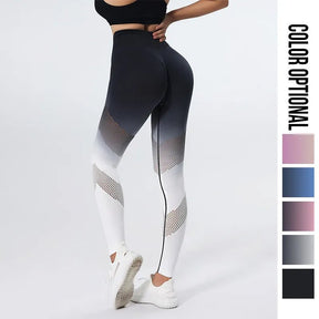 Gradient High Waist  Seamless Leggings